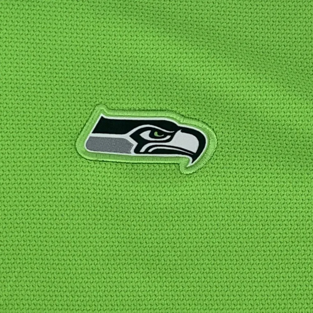 Men's Nike Dri-Fit On Field Apparel Short‎ Sleeve Polo Shirt Seattle Seahawks S